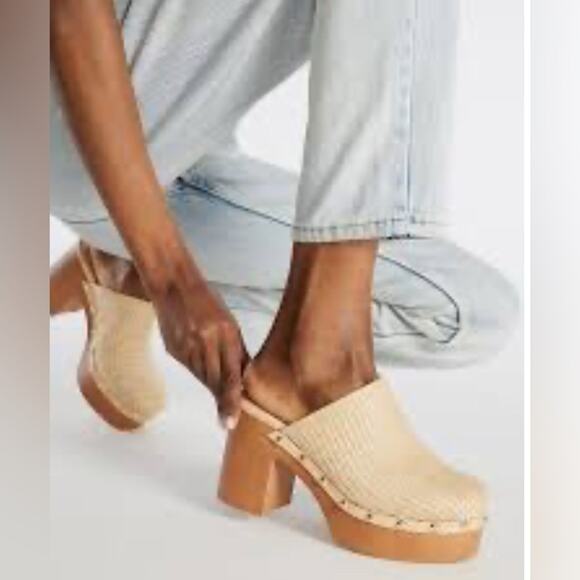 JUSTFAB Penelope Block Heeled Mule size 7.5 - Picture 2 of 11